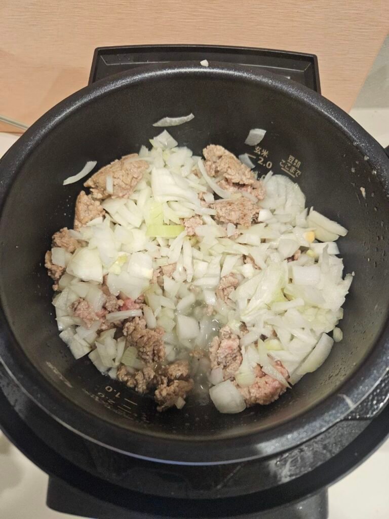 Preparación Keema Curry 2